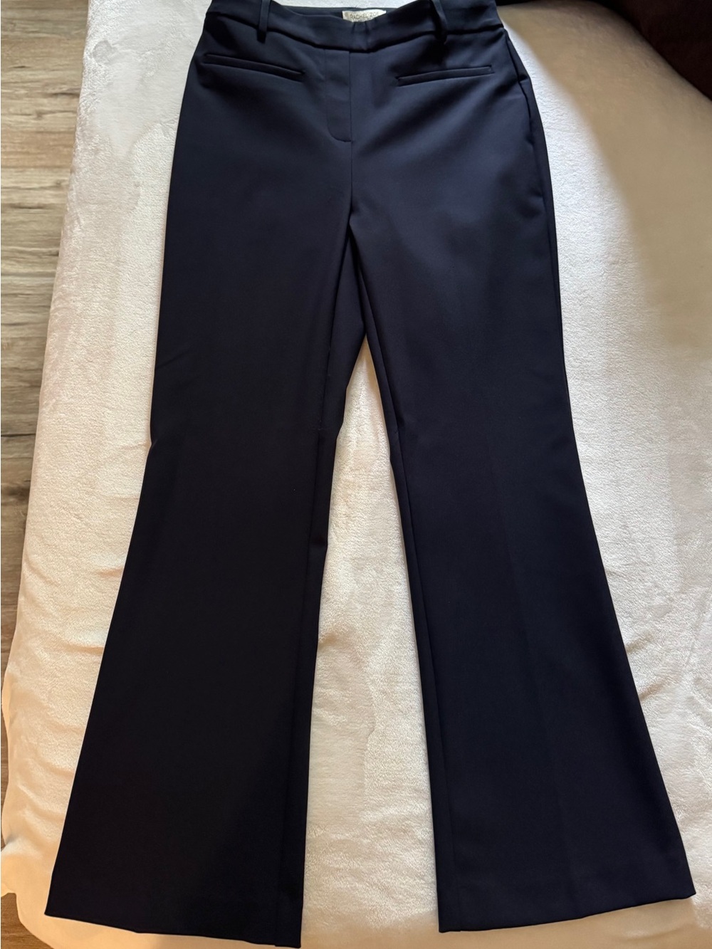 Women's Navy Blue Flare Dress Pants